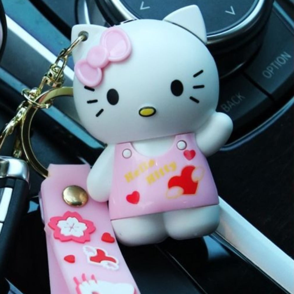3D Cartoon Cute Character Lighter with Keychain - Red Flame Gas Lighter | Kawaii Design | Pink & Purple | Fun Gift Idea | Butane Not Included