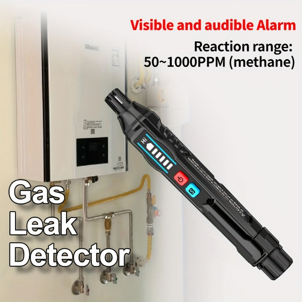 Combustible Gas Leak Detector - High Sensitivity Natural Gas & Methane Alarm with Audible & Visual Alert for Home & Industrial Safety