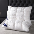 Luxury Hotel Pillows 2PCS, Cool Breathable Pillow Insert, Fluffy Resilient Neck Support, Soft Comfortable Sleeping Pillow, Queen King Size, White Black Navy Pink Gray Brown