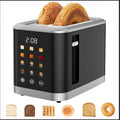 2 Slice Toaster with Touch Screen ¨C 1.5¡± Wide Slot for Bread, Bagels & English Muffins, 6 Bread Types, 5 Toast Shade Settings, Cancel & Defrost Functions