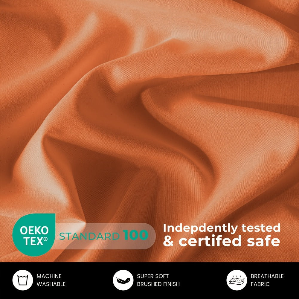 Bed Sheet Set Soft Breathable Cooling Microfiber Fitted & Flat Sheets with Deep Pockets ¨C Wrinkle Free Hotel Luxury Bedding in Multiple Colors & Sizes