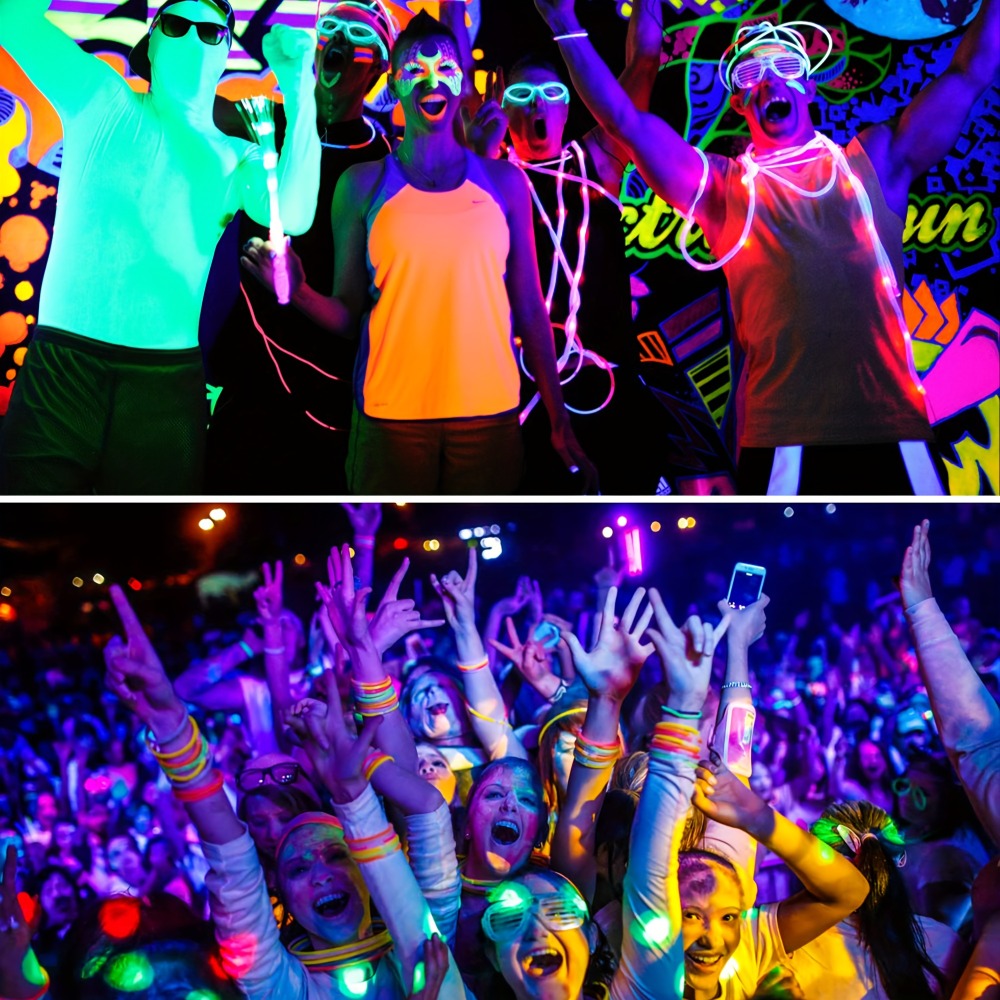 UV Black Light Bulbs 12W LED UVA 385-400nm - Glow in the Dark Party Blacklight Bulb for Halloween, Christmas, Body Paint & Fluorescent Decor, E26 Base