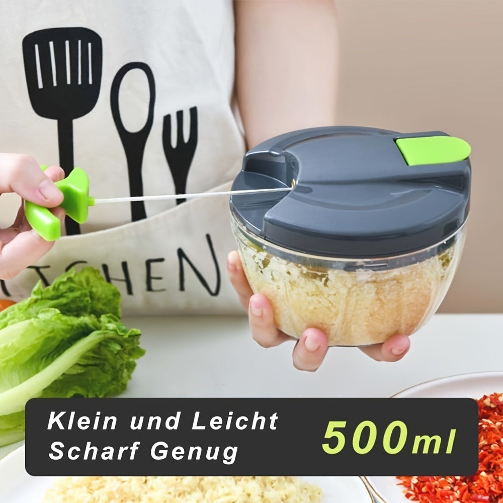 Vegetable Chopper with 3/5 Blades ¨C Multifunctional Onion Chopper, Food Dicer & Salad Cutter with Container | Kitchen Gadget Set for Potato, Carrot, Garlic