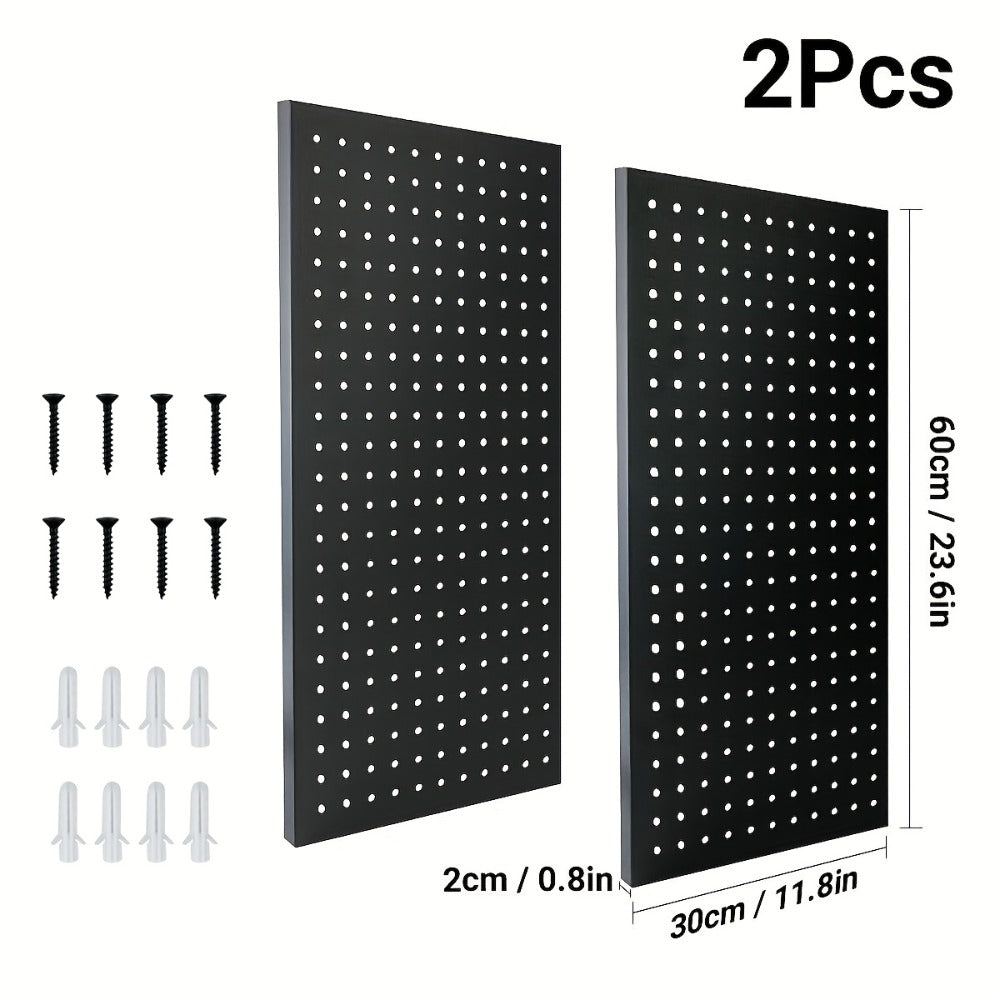Metal Pegboard Wall Panels Garage Tool Storage Organizer Heavy Duty Steel Peg Board Wall Mounted Workshop Shed Craft Room 2 Pack 4 Pack