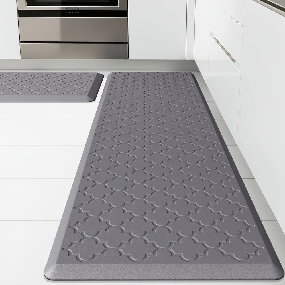 Anti Fatigue Kitchen Mat Set 2 Piece Cushioned Non-Slip Standing Mat for Kitchen Sink Office Laundry Floor Comfort