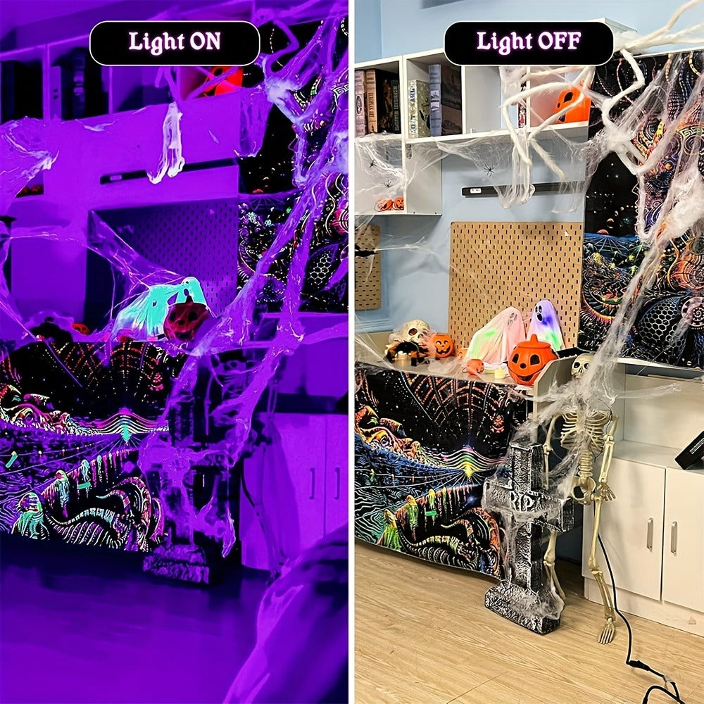 LED UV Blacklight USB Powered Mini Spotlight ¨C Glow Party, Tapestry & UV Reactive Decoration with On/Off Switch