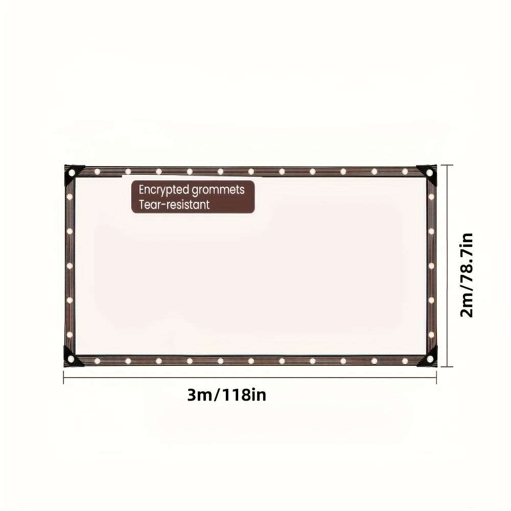 Clear Waterproof Tarp Heavy Duty Thickened Outdoor Cover with Sealed Edges, Transparent Rain Tarp for Patio, Porch Awning, Chicken Coop, Camping & Greenhouse, Multiple Sizes Available
