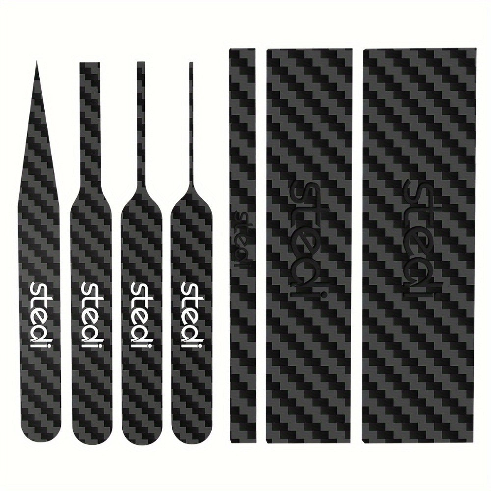 Carbon Fiber Sanding Sticks Set of 7, Hobby Model Sanding Tools with 4 Detail Polishing Boards, 3 Sizes 3¡±x0.6¡± 3¡±x0.4¡± 3¡±x0.2¡± for Scale Models Miniatures Gunpla