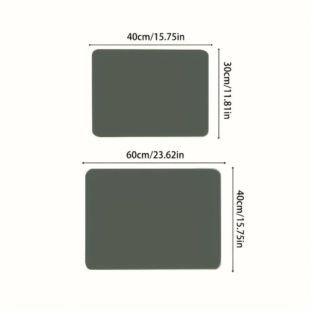 Dish Drying Mat Super Absorbent Anti-Slip Kitchen Countertop Mat Quick Dry Bowl Plate Tableware Drying Pad for Kitchen Living Room