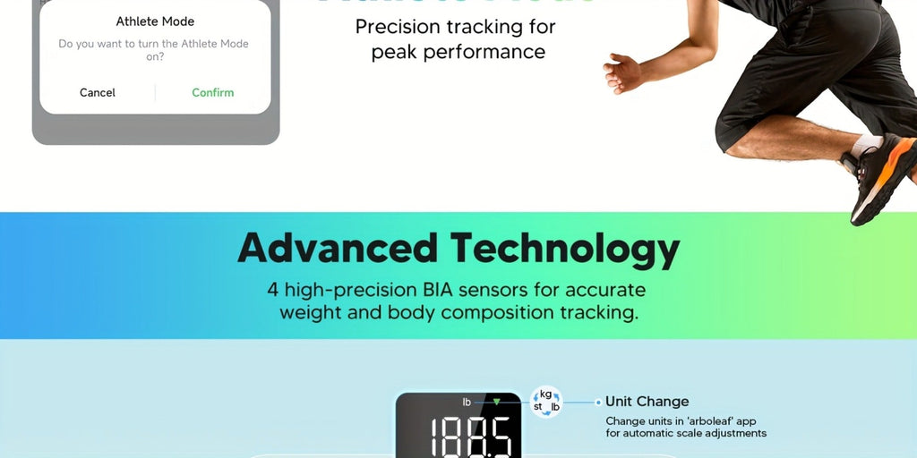 Smart Body Scale 14-in-1 ¨C Body Fat Scale with BMI, Muscle Mass & 14 Health Metrics, Wireless Bluetooth App Sync, Auto Recognition, 500 lb Capacity, HD LED Display for Home & Gym Use