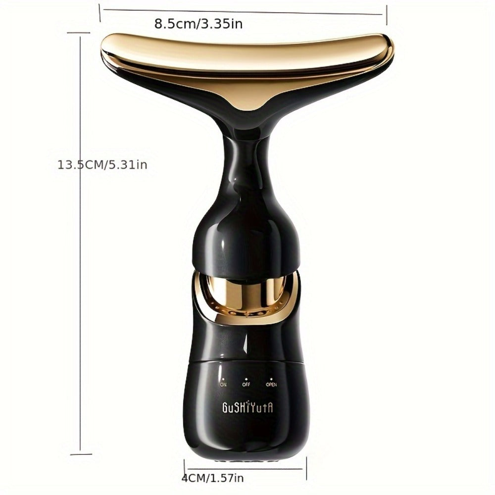 Facial Massager 3-in-1 with Interchangeable Heads for Face Neck Eyes