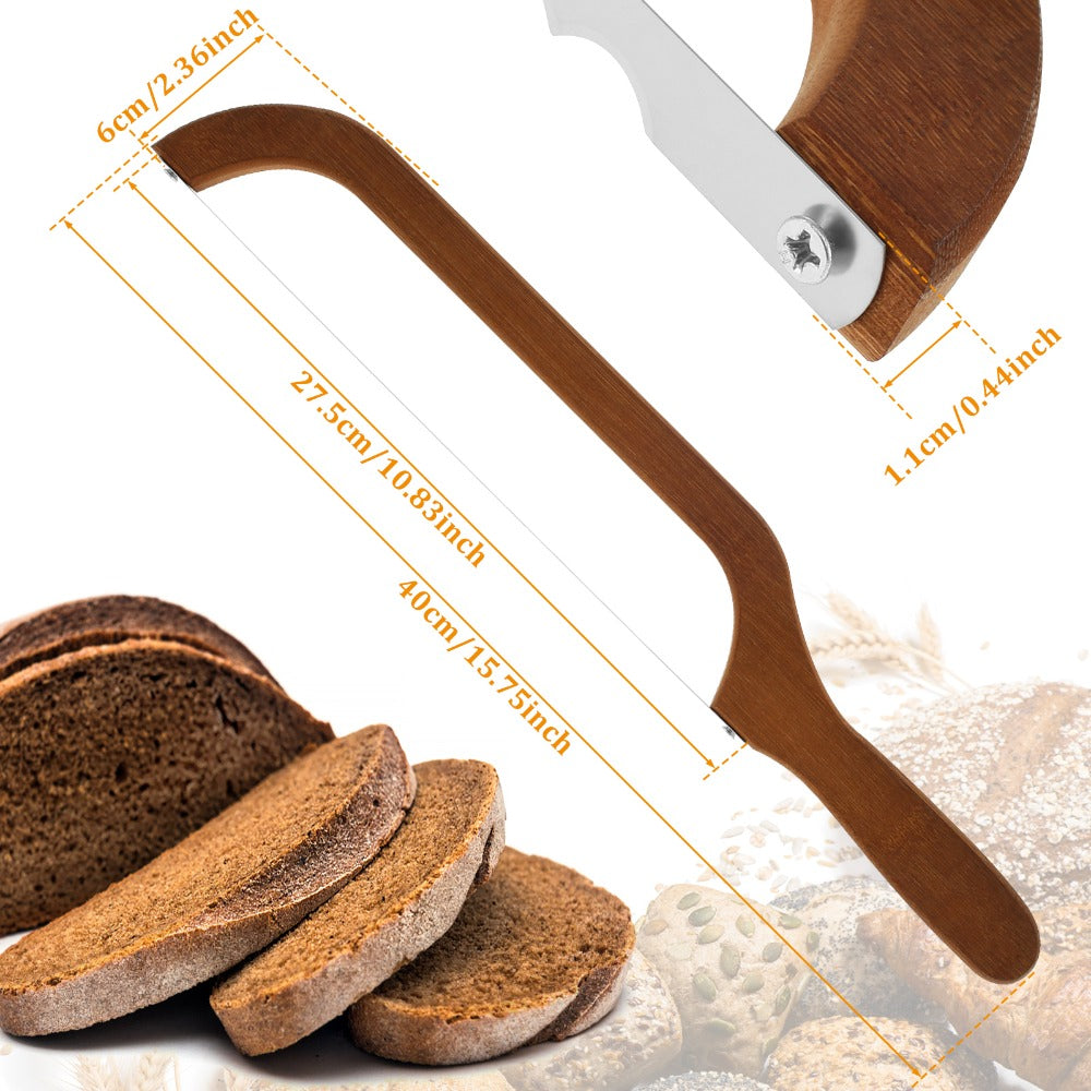 Serrated Bread Knife ¨C 304 Stainless Steel Blade with Bamboo Handle, 15.7¡± Bread Slicer for Sourdough, Bagels, Baguettes & Homemade Loaves