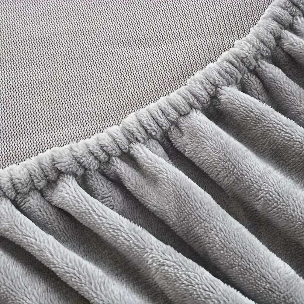 Double-Sided Velvet Sheet Set ¨C Soft Warm Milk Velvet & Suede Fitted Sheet with Pillowcases All Seasons Twin Full Queen King