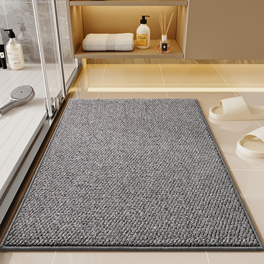 Cat Scratch Resistant Bath Mat Non-Slip Absorbent Entryway Rug Imitation Sisal Floor Mat for Bathroom Doorway Mud Sand Removal Easy Clean 31.5x47.24 inch