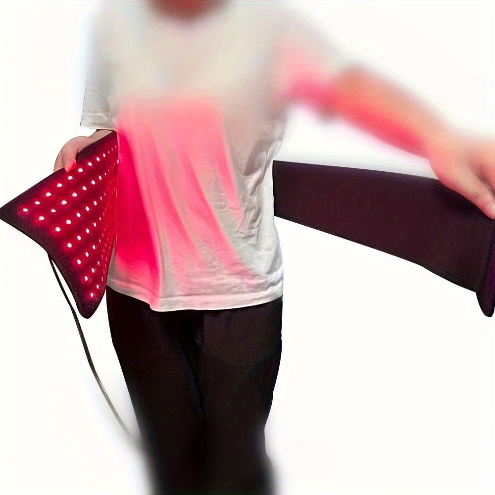 Red Light Therapy Belt 660nm 850nm Near Infrared Wrap Device for Pain Relief Muscle Recovery Arm Wrist Knee Ankle Elbow Joint Therapy Wearable LED Pad