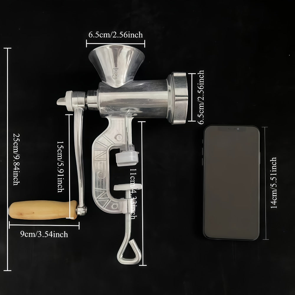Manual Meat Grinder with Table Clamp Heavy Duty Stainless Steel Hand Crank Food Processor for Grinding Meat Vegetables & Spices ¨C No Electricity Required