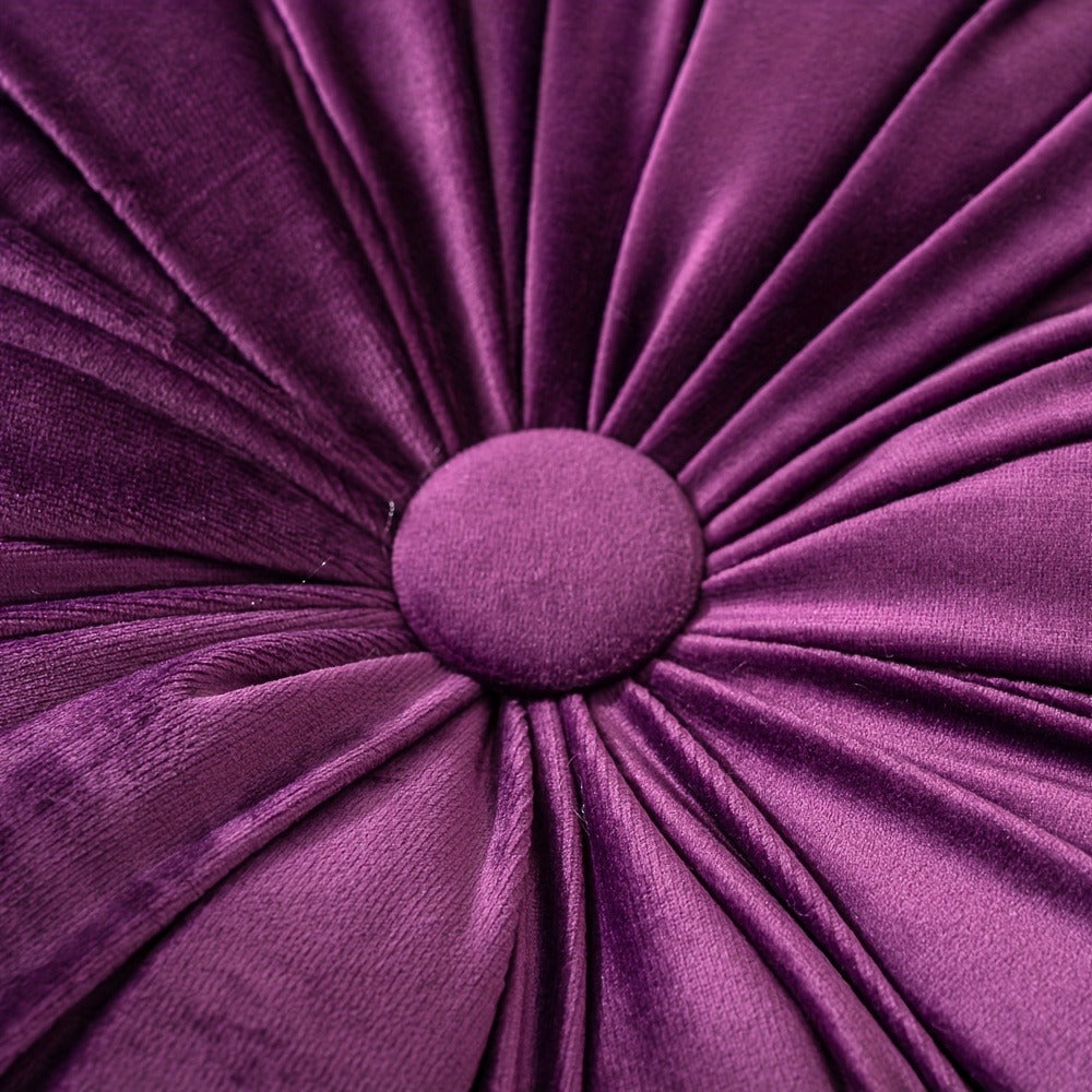 Velvet Flower Shaped Throw Pillow with Pillow Core Elegant Round Cushion Soft Luxury Floral Pillow for Sofa Bed Living Room Bedroom Decor Christmas Gift Hand Wash