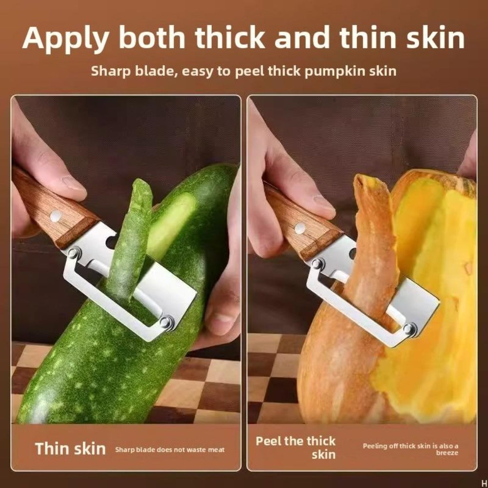 Fruit Peeling Knife Set 2pcs ¨C Heavy Duty Stainless Steel Pineapple Eye Remover & Sugar Cane Rind Cutter, Multi-Purpose Kitchen Prep Tool for Home Canning, Fruit Platters & Gift Baskets