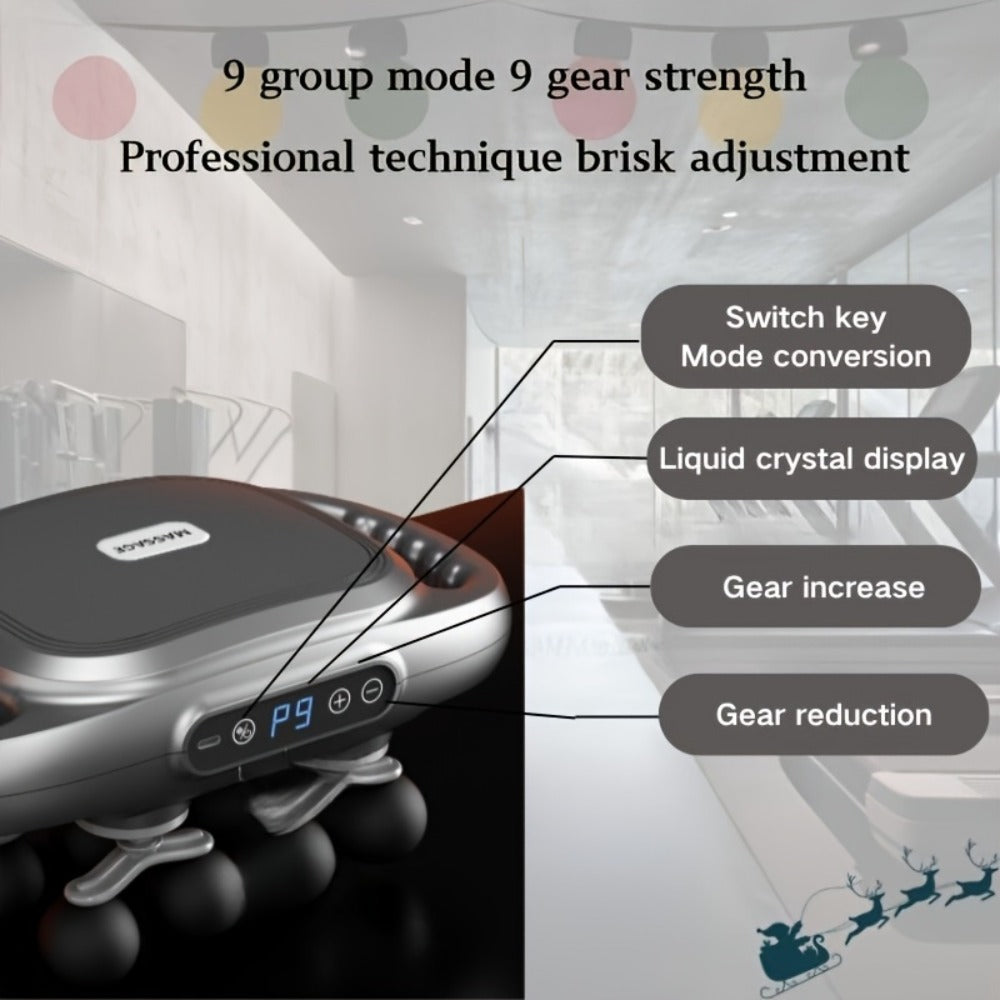 Massage Gun for Deep Tissue Relief ¨C Cordless Percussion Massager with 9 Speeds & 9 Modes, Multiple Heads for Back, Neck, Shoulders, Legs & Feet | Gift for Dad & Mom