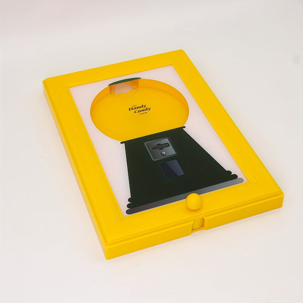 Wall Mounted Photo Frame Candy Dispenser with Shelf ¨C Space Saving Treat & Nut Storage Holder for Home Office Decor