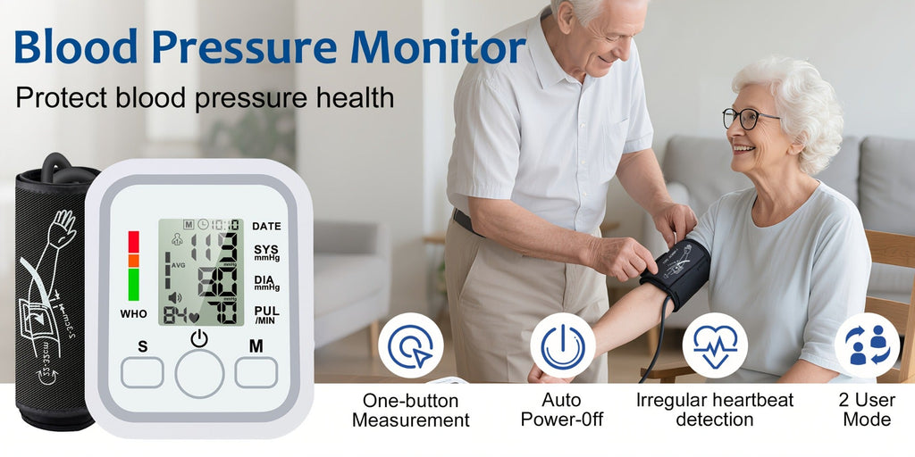 Upper Arm Blood Pressure Monitor ¨C Large LCD, Voice Broadcast, Heart Rate & Irregular Heartbeat Detection, 2¡Á99 Memory, 8.7¨C14.2¡± Adjustable Cuff, One-Touch Operation for Seniors & Pregnant Women
