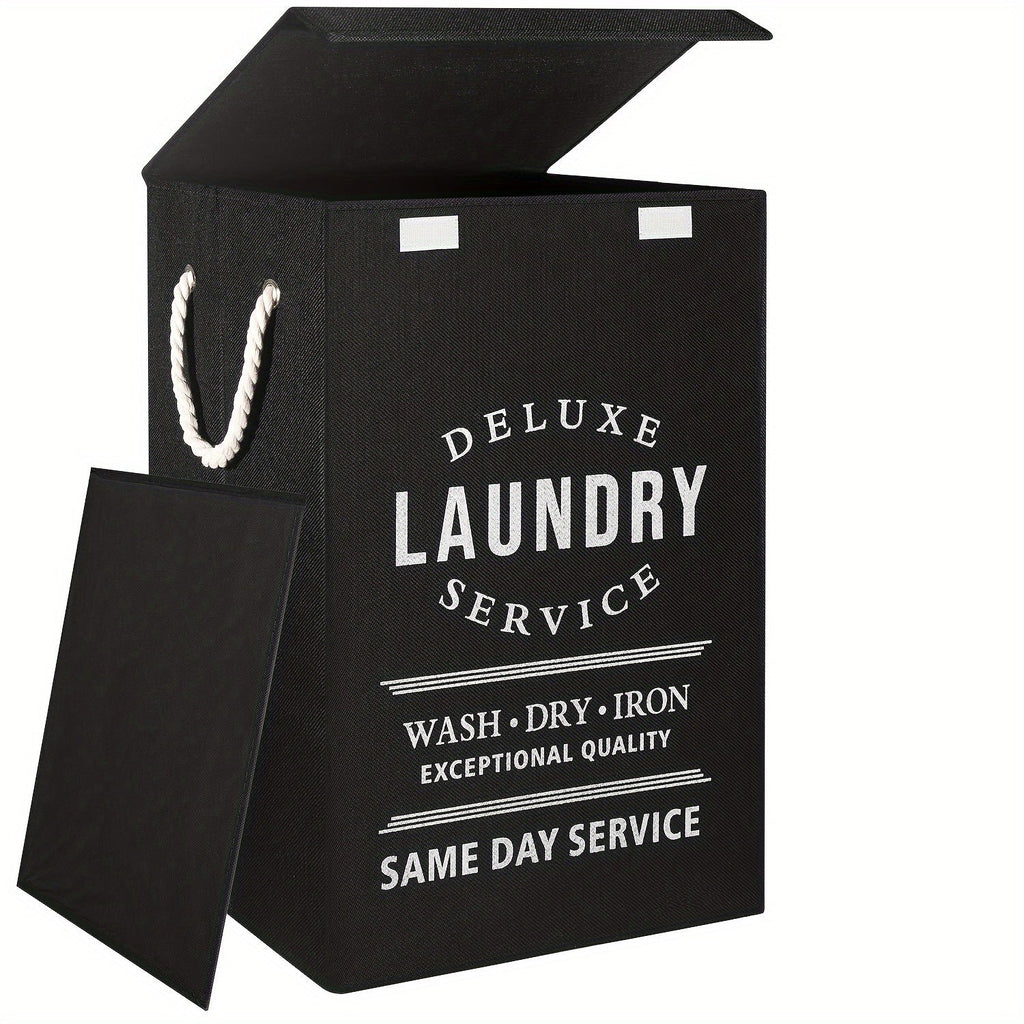 Collapsible Laundry Hamper with Lid ¨C 22.45 Gallon Large Foldable Laundry Basket Bin for Clothes, Bedroom Organizer & Toy Storage ¨C Black, Gray, 1-Pack & 3-Pack Options