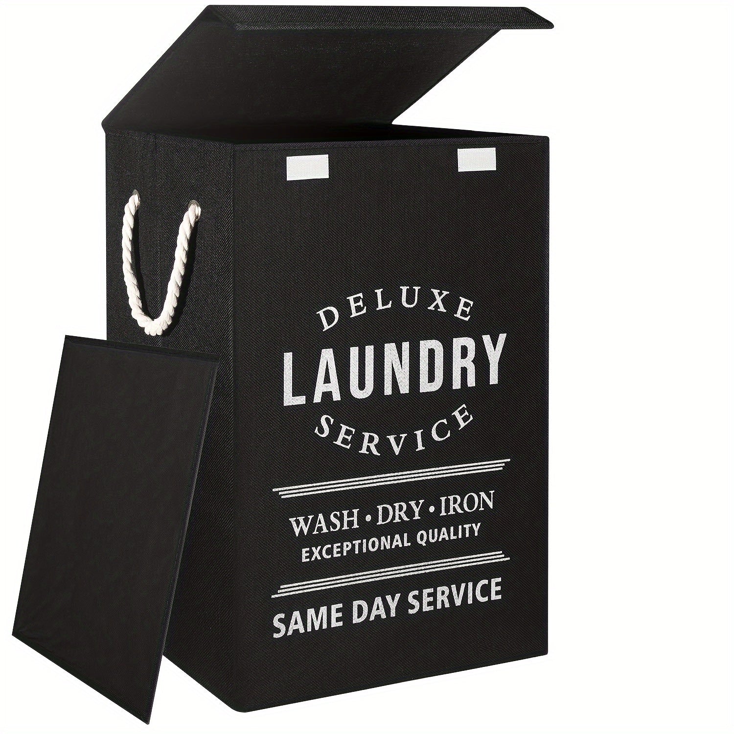 Collapsible Laundry Hamper with Lid ¨C 22.45 Gallon Large Foldable Laundry Basket Bin for Clothes, Bedroom Organizer & Toy Storage ¨C Black, Gray, 1-Pack & 3-Pack Options
