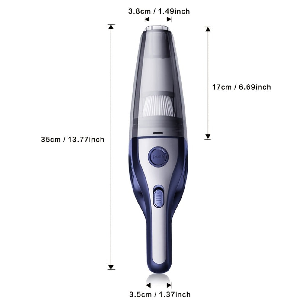 Cordless Handheld Vacuum Cleaner 5KPa 40dB Quiet Lightweight Rechargeable with Crevice Tool for Home Kitchen Car Office Pet Hair
