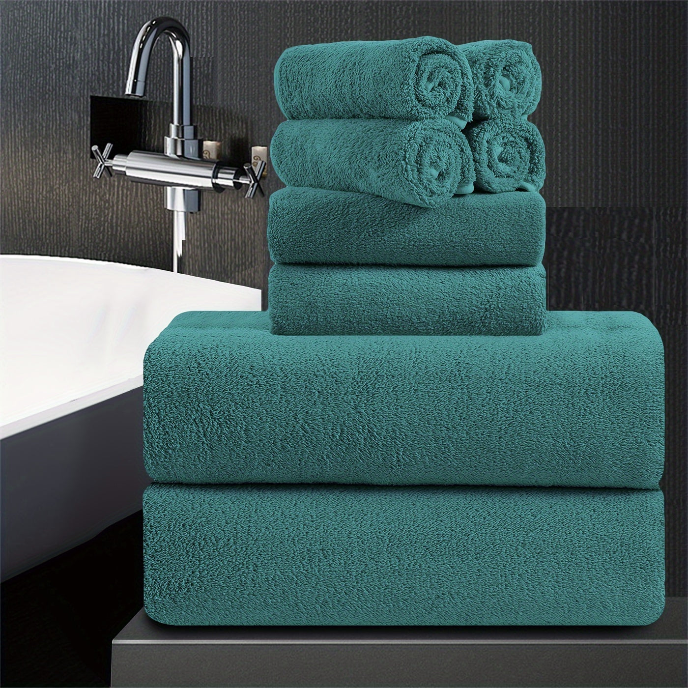 Extra Large Bath Towel Set 8 Piece 750GSM 35x70 Inch - Ultra Soft Luxury Thick Lightweight Highly Absorbent Fast Dry Oversized Bath Sheet | 15 Colors | Bathroom Gym Daily Use Adult