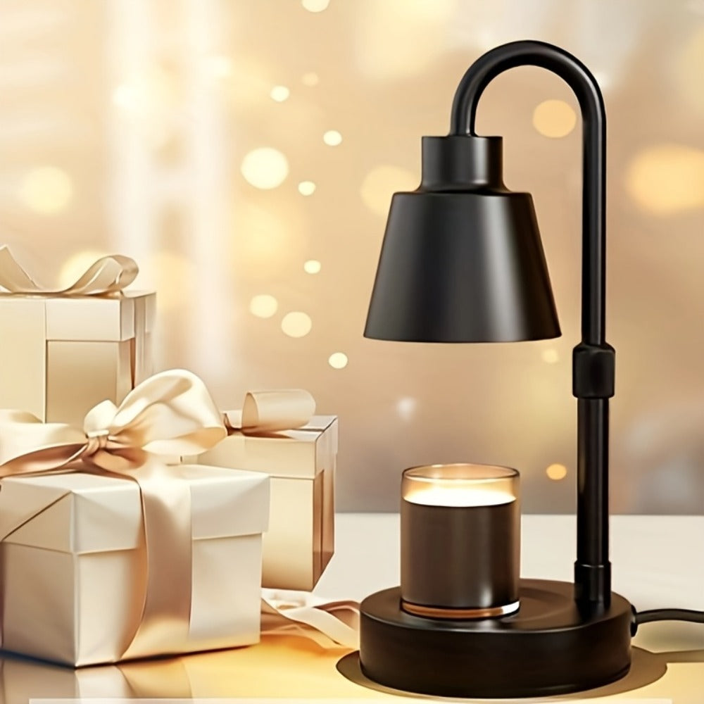 Candle Warmer Lamp with Timer Height Adjustable Metal - Electric Jar Candle & Wax Melt Warmer for Home, Bedroom & Living Room Decor | Housewarming Birthday Gift for Mom | Bulbs Not Included