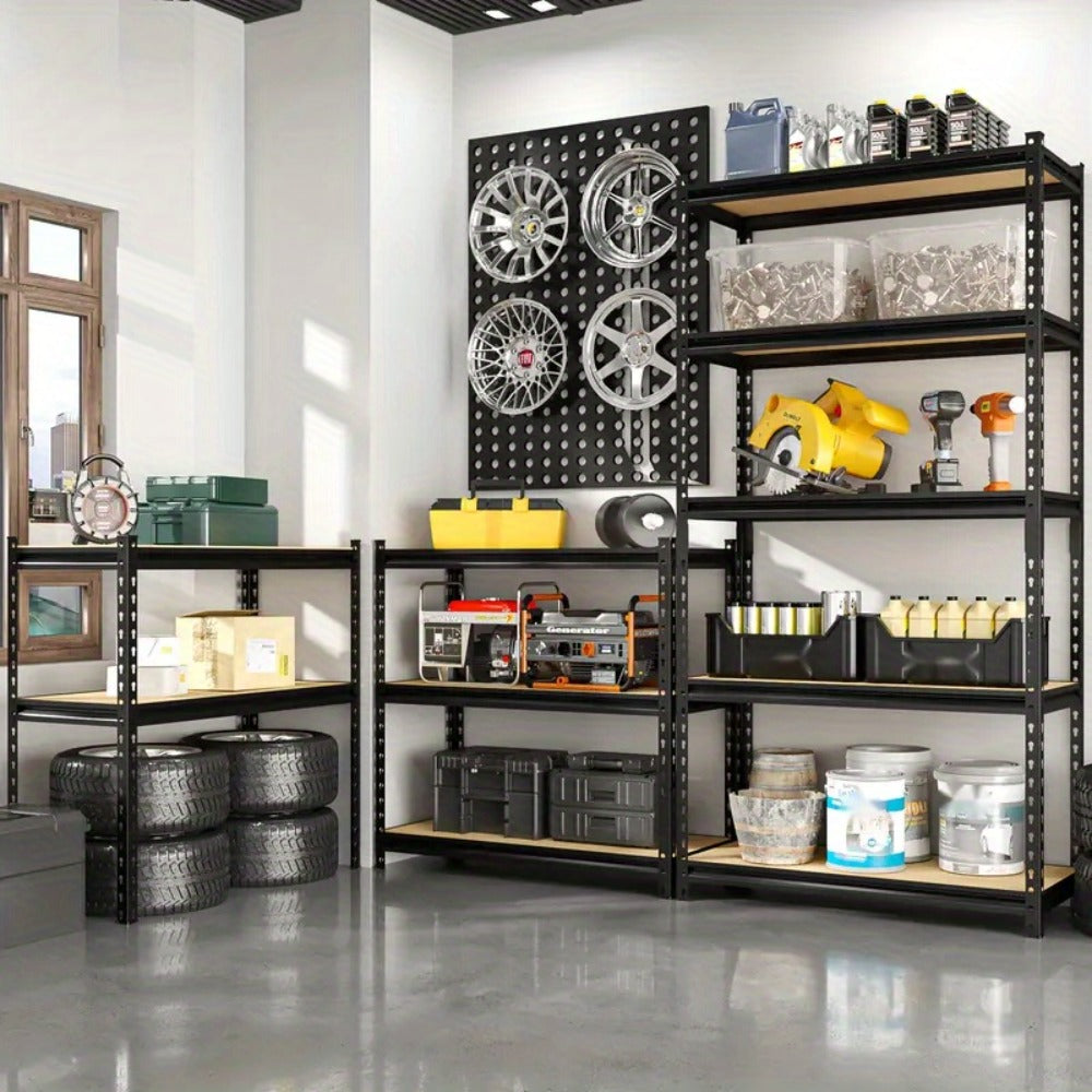 Heavy Duty Metal Shelving Unit 72 Inch ¨C 400 lbs Per Shelf Adjustable Steel Storage Rack for Garage, Warehouse, Home & Office, Industrial Style Utility Shelf, Easy Assembly