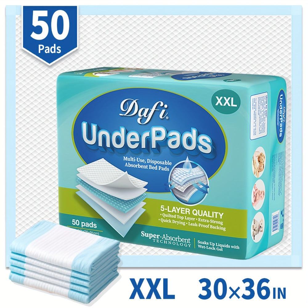 Extra Large Disposable Underpads 30x36 Inch Super Absorbent Adult Incontinence Bed Pads with Effective Odor Control Chucks Pads Leak-Proof Protection for Elderly and Adults 50 to 200 Pieces Value Pack