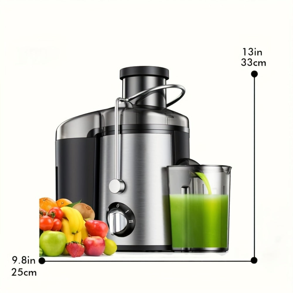 Centrifugal Juicer Machine 3-Inch Wide Mouth 3-Speed Settings ¨C High Juice Yield Fast Extraction for Fruits & Vegetables | Easy Clean Detachable Parts Food Processor Blender Kitchen Appliance