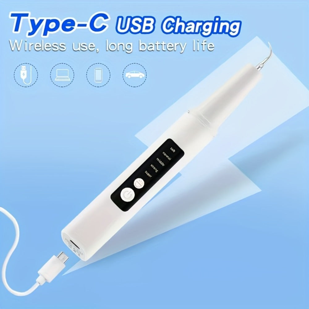 Electric Water Flosser with 5 Cleaning Modes - Portable Oral Irrigator with LED Light, 2 Replacement Heads & Travel Case - Water Pick Teeth Cleaner for Home & Travel Use