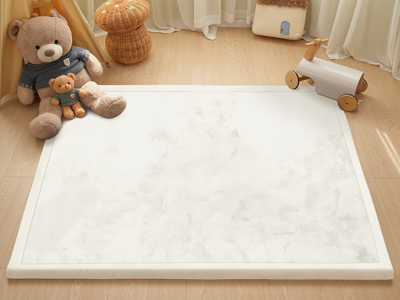 Memory Foam Area Rug Tatami Mat Non-Slip Coral Velvet Floor Mat for Living Room Bedroom Kids Playroom Yoga ¡ª Multiple Sizes & Colors