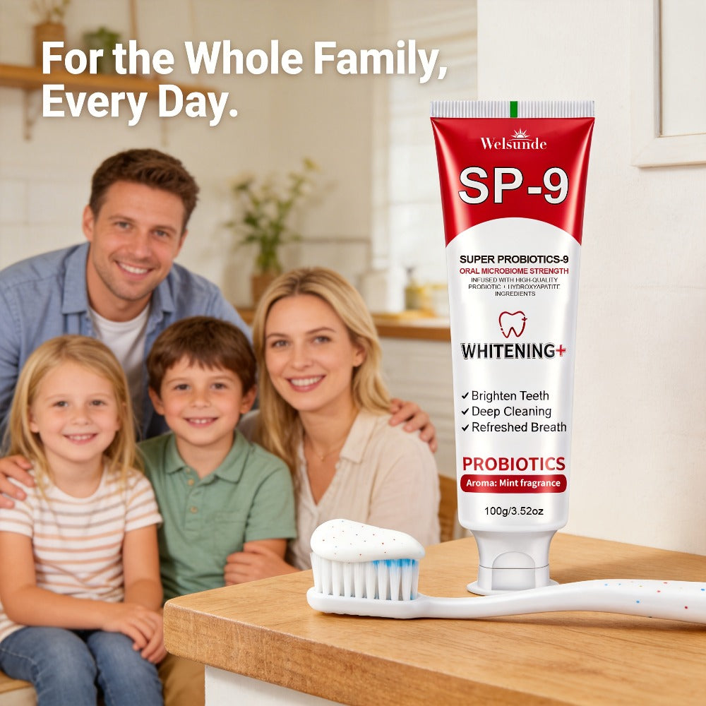 Probiotic Toothpaste with Hydroxyapatite ¨C Super Probiotics-9 European Formula, Deep Cleaning & Gum Care, Mint Fresh Breath, Teeth Brightening Oral Care Gift for Women & Men, 100g