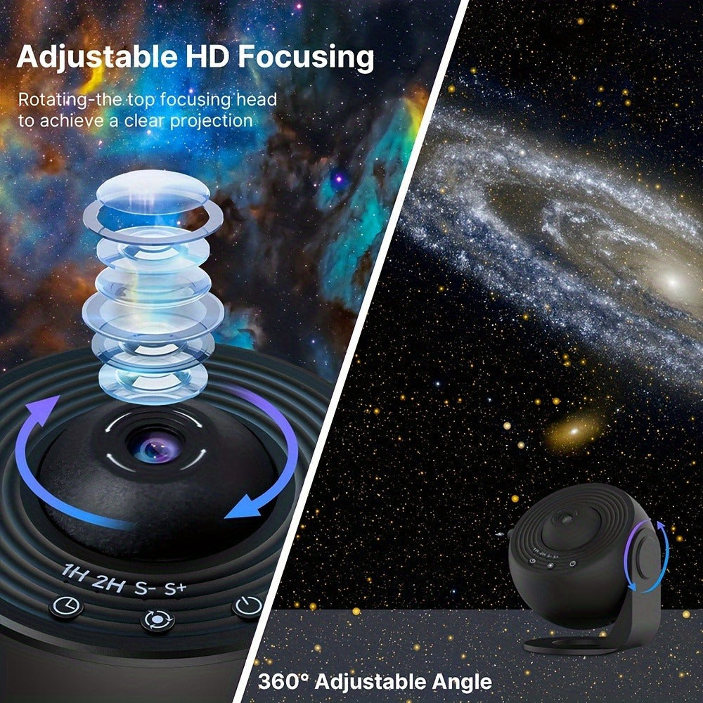 Star Projector Galaxy Aurora Night Light ¨C 13-in-1 Planetarium Projector for Bedroom, Kids Room & Home Theater with Atmospheric LED Lighting