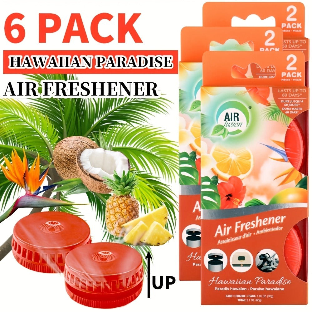 Air Freshener Spray 6 Pack Odor Eliminator for Bathroom Kitchen Car Cat Litter Box Garbage Can Small Spaces Lasts 30 Days Each