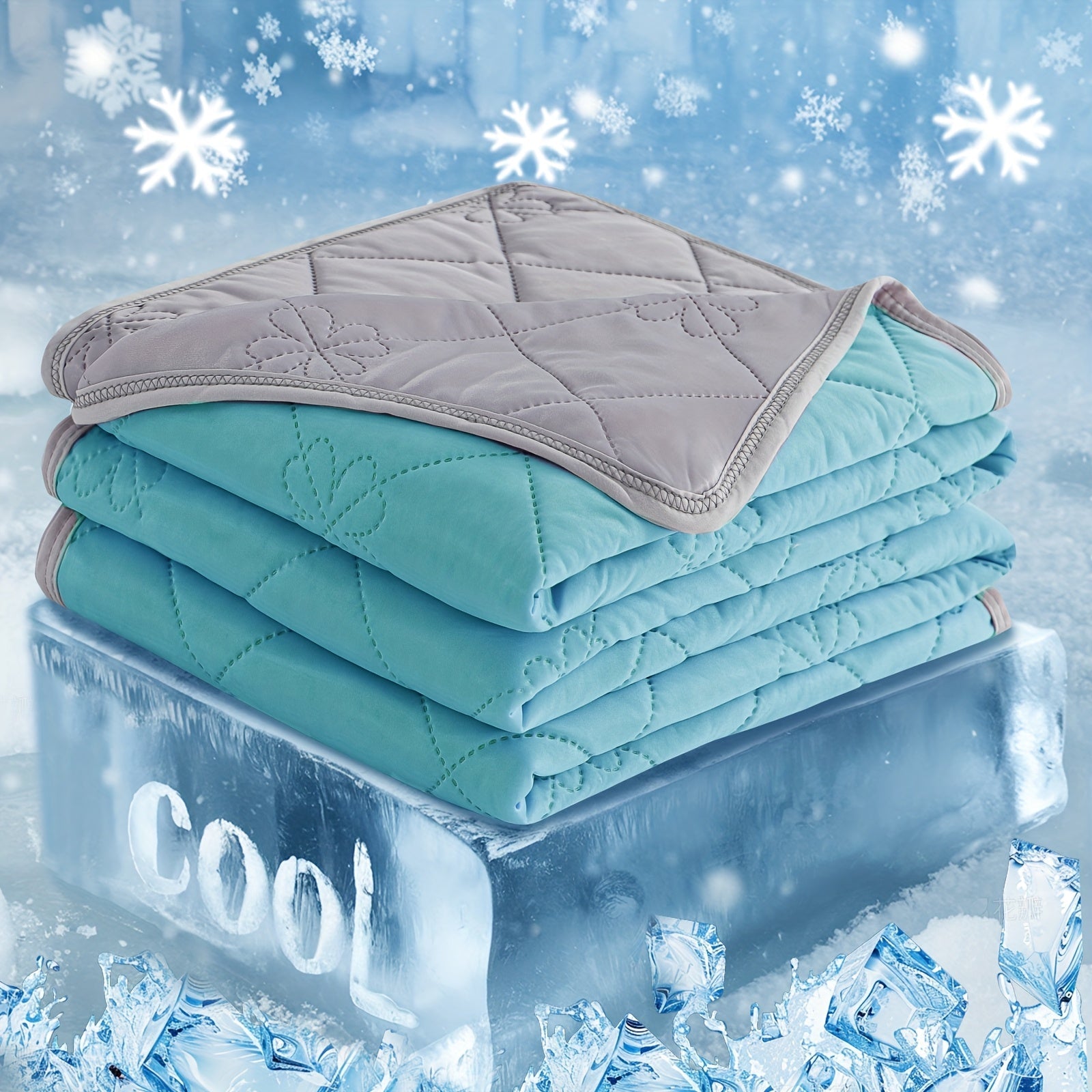 Ultrasonic Embossed Cooling Blanket ¨C 100% Polyester Summer Throw, Breathable Lightweight for Hot Sleepers, Machine Washable, 6 Colors