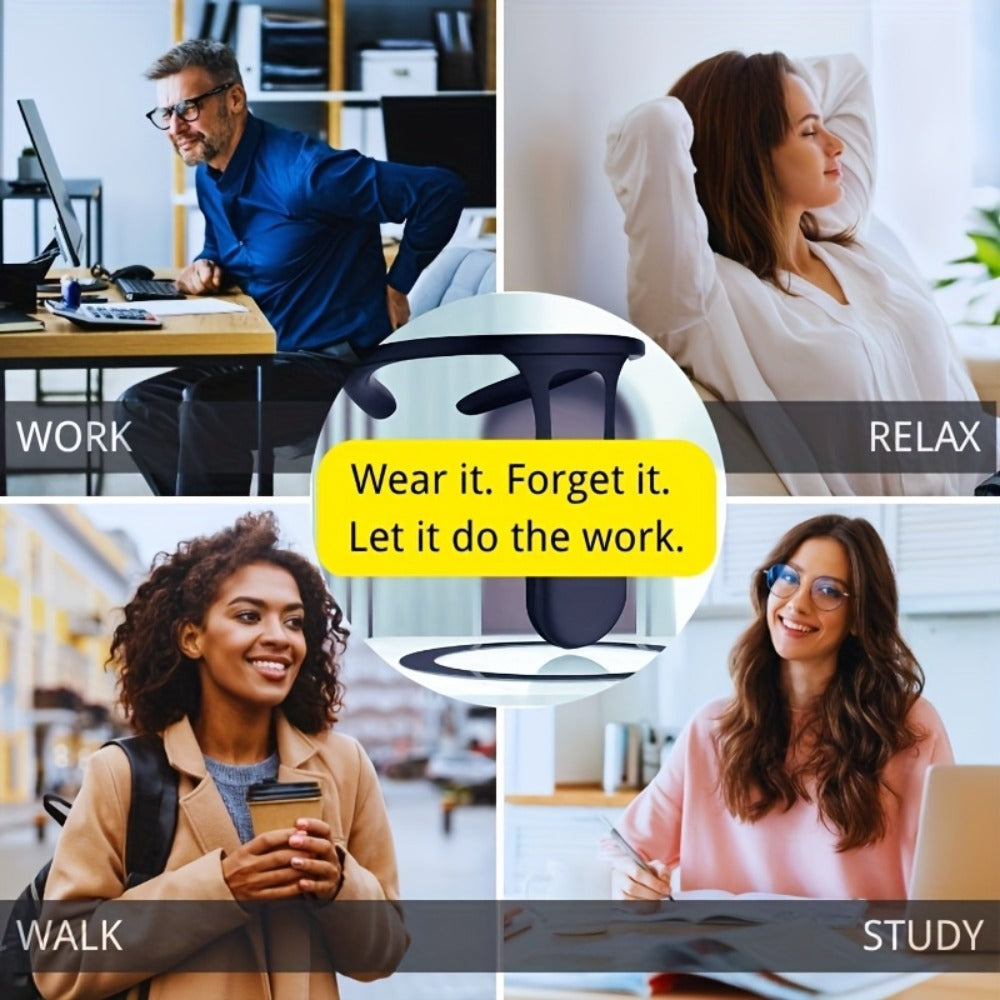 Posture Corrector Smart Vibration Reminder 1pc or 2pcs - Auto-Sensing 25¡ã Slouch Alert USB Rechargeable Neck Back Support Trainer for Desk Office Gaming, Breathable ABS Silicone, Gift Ready