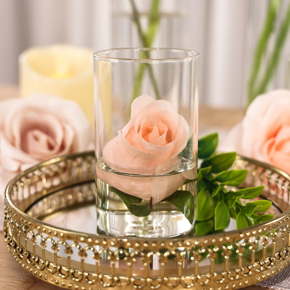 Clear Glass Cylinder Vases 18 36pcs - 4 8 12 Inch Tall Multiple Size Flower Vase for Wedding Centerpiece Table Party Hurricane Floating Candle Holder Home Decor Shelf