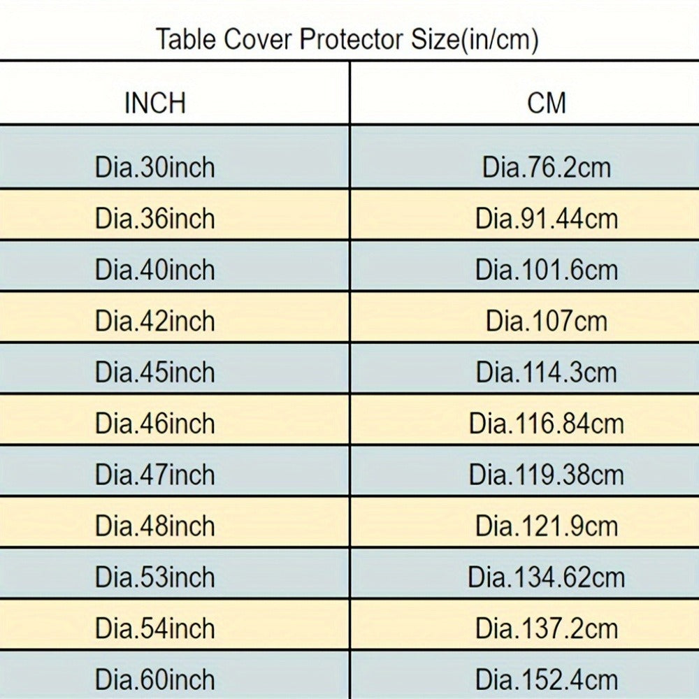 Round PVC Table Cover Clear Tablecloth 2MM Thick Scratch-Resistant Waterproof Table Protector for Dining Table Coffee Table Restaurant Outdoor