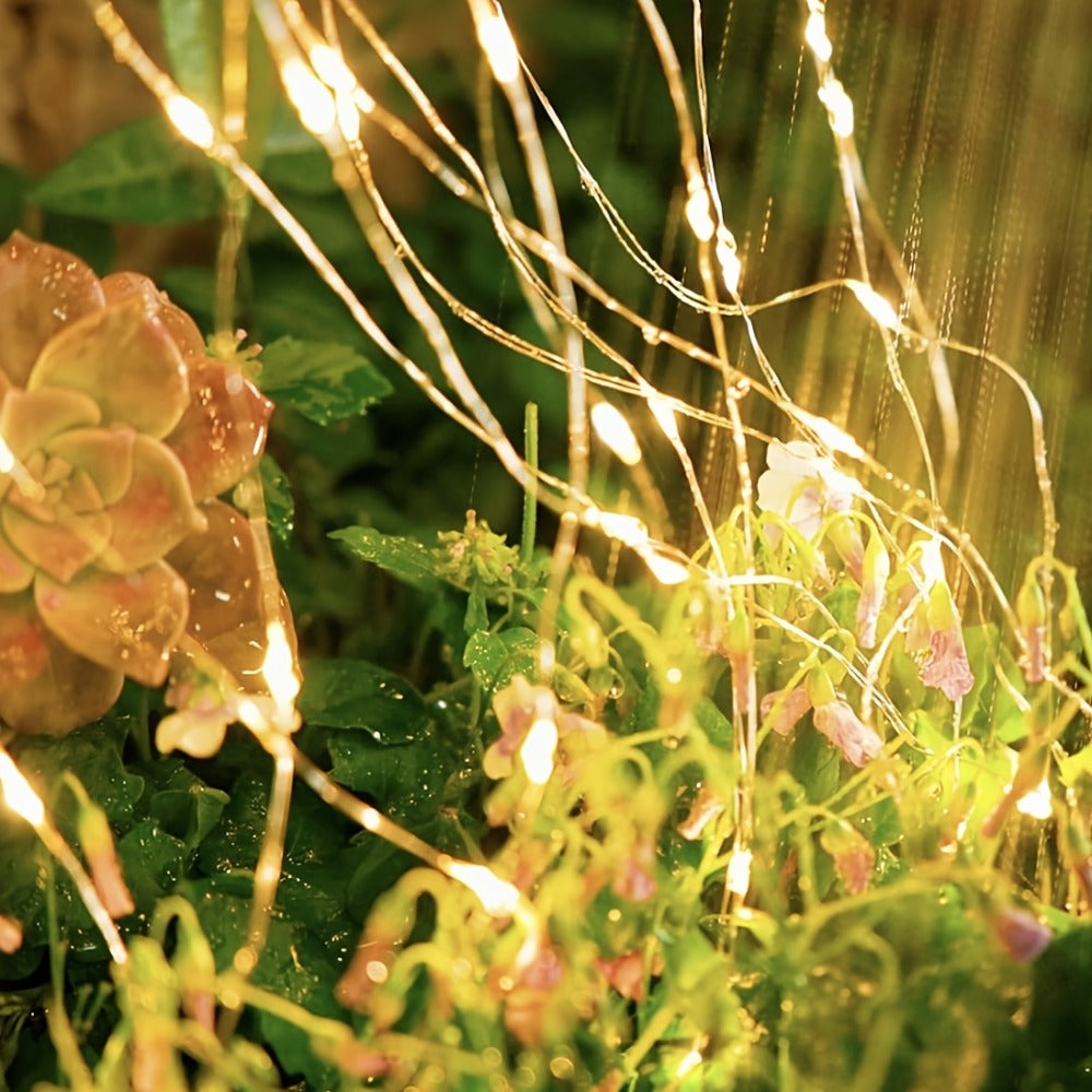 Solar Fairy String Lights Outdoor ¨C 110 LED Copper Wire Solar Twinkle Lights with 8 Modes & Touch Control for Christmas Tree, Garden, Patio, Wedding & Party ¨C 2, 4 or 8 Pack