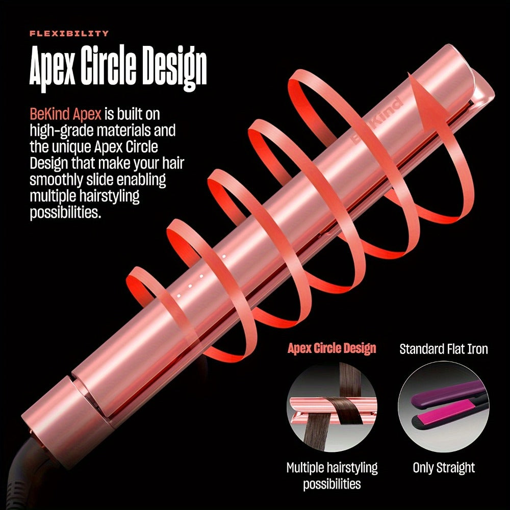 Hair Straightener Flat Iron 2-in-1 Curling Iron | 460¡ãF Professional Ceramic Plates | 15s Fast Heating | Temp Memory | UltraSmooth Anti-Frizz | Gift Set for Women Girls