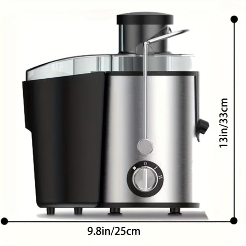 500W Juicer Machine with 3-Inch Wide Mouth Feed Chute - Centrifugal Juicer Extractor for Fruits & Vegetables, Stainless Steel, BPA-Free, Fast Juicing, Easy to Clean & Install, Black