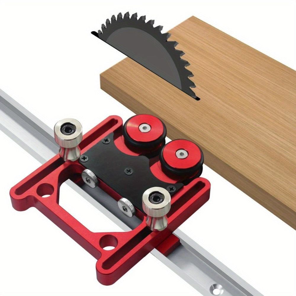Feather Boards for Table Saw and Router Table with Elastic One-Way Wheels Safe Stock Feeding Woodworking Accessory Adjustable Fence Guide Anti-Kickback Tool Set