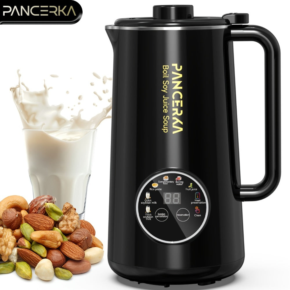 Soy Milk Maker Automatic Nut Milk Machine 27oz - One-Touch Operation, Multi-Functional for Almond, Oat, Soy, Coconut & Plant-Based Dairy-Free Beverages, Easy to Clean, High Capacity, Black