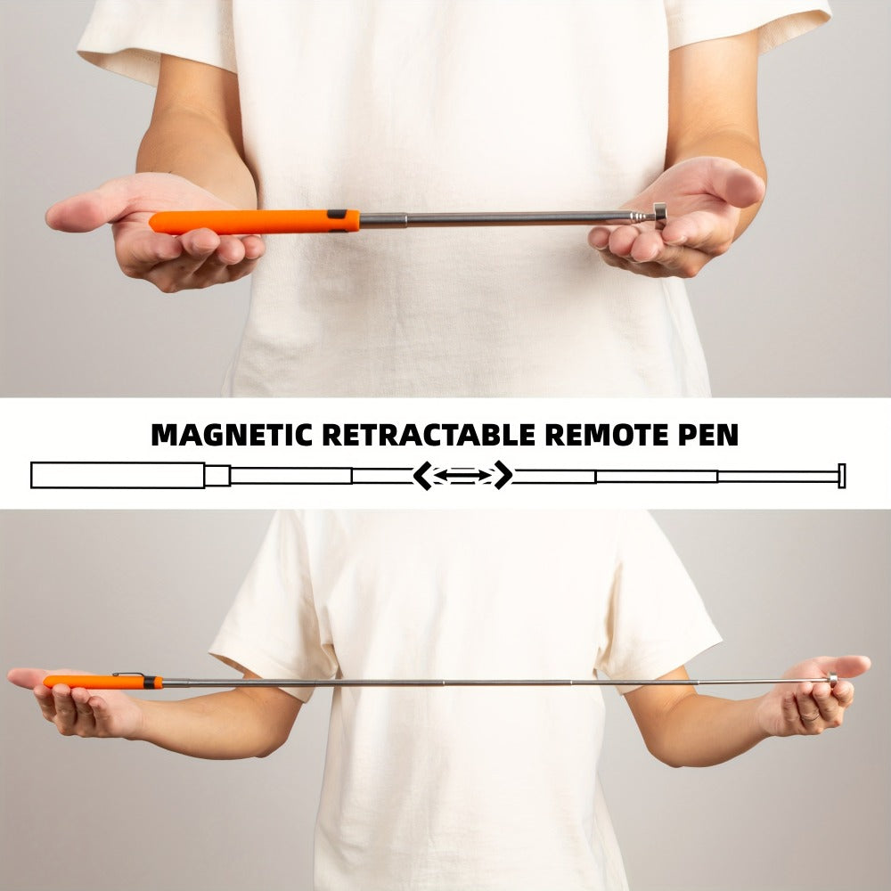 Magnetic Pickup Tool Set Telescopic Extendable - Multi-Strength Magnet Retrieval Tool for Small Metal Parts with Inspection Mirror Tray | 2 5 8 10 15 20 LB | Mechanic Garage Workshop Everyday Use