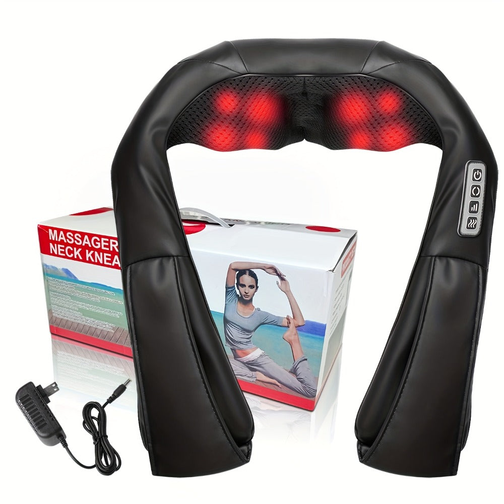 Acupressure Massager ¨C Electric Acupoint Deep Kneading Neck & Shoulder Massager for Back, Waist, Legs, Feet & Muscles, Portable Full Body Relief Device, Ideal Gift for Parents, Seniors, Men & Women
