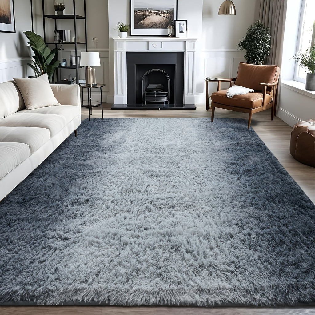 Non-Slip Area Rug Fluffy Soft Carpet - Modern Home Decor Floor Mat for Living Room, Bedroom, Kitchen & Bathroom | Easy Clean Cute Plush Rug in Multiple Colors & Sizes | Indoor Anti-Slip Floor Decoration